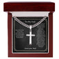 To My Dad - I can't thank you enough - Cuban Link Chain With Cross