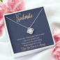 To My Soulmate - I Love You - Love Knot Necklace
