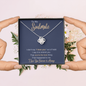 To My Soulmate - I Love You - Love Knot Necklace
