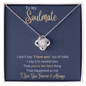 To My Soulmate - I Love You - Love Knot Necklace