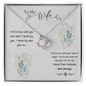 To My Wife - I Fell In Love With Who You Are - Love Knot Necklace