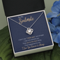 To My Soulmate - I Love You - Love Knot Necklace