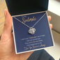 To My Soulmate - I Love You - Love Knot Necklace