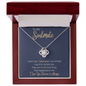 To My Soulmate - I Love You - Love Knot Necklace