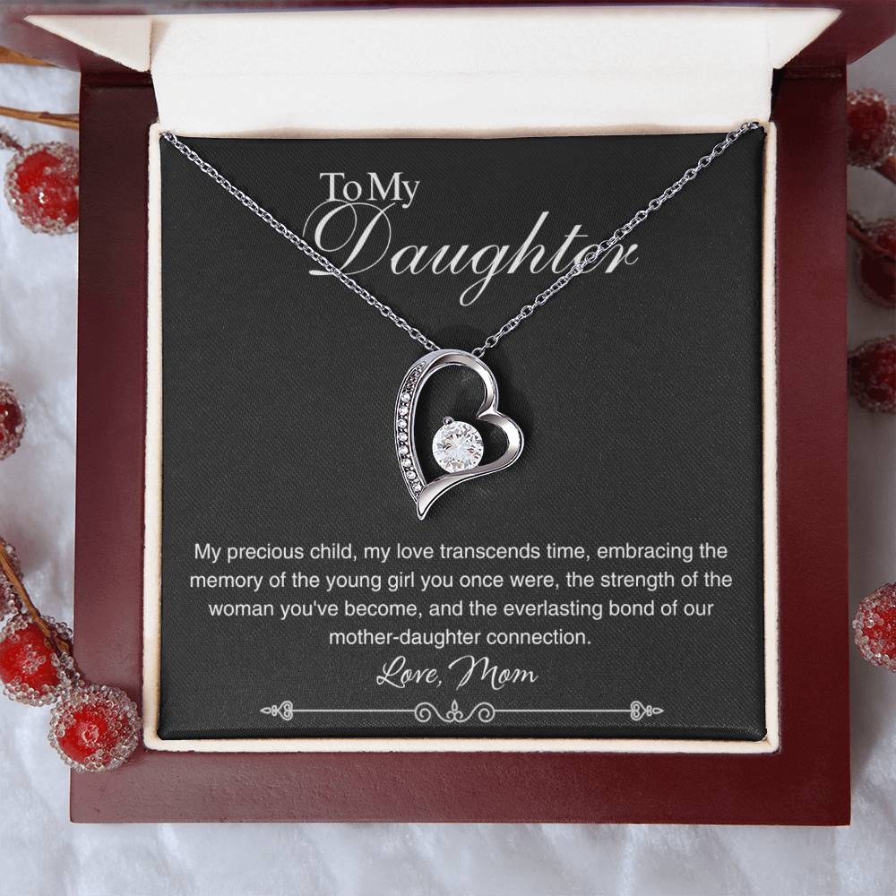 To My Daughter - My Love Transcends Time - Forever Love Necklace