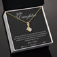 To My Daughter - My love know no bounds - Alluring Beauty Necklace