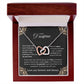 To My Daughter - Life Isn't About Waiting - Interlocking Hearts Necklace