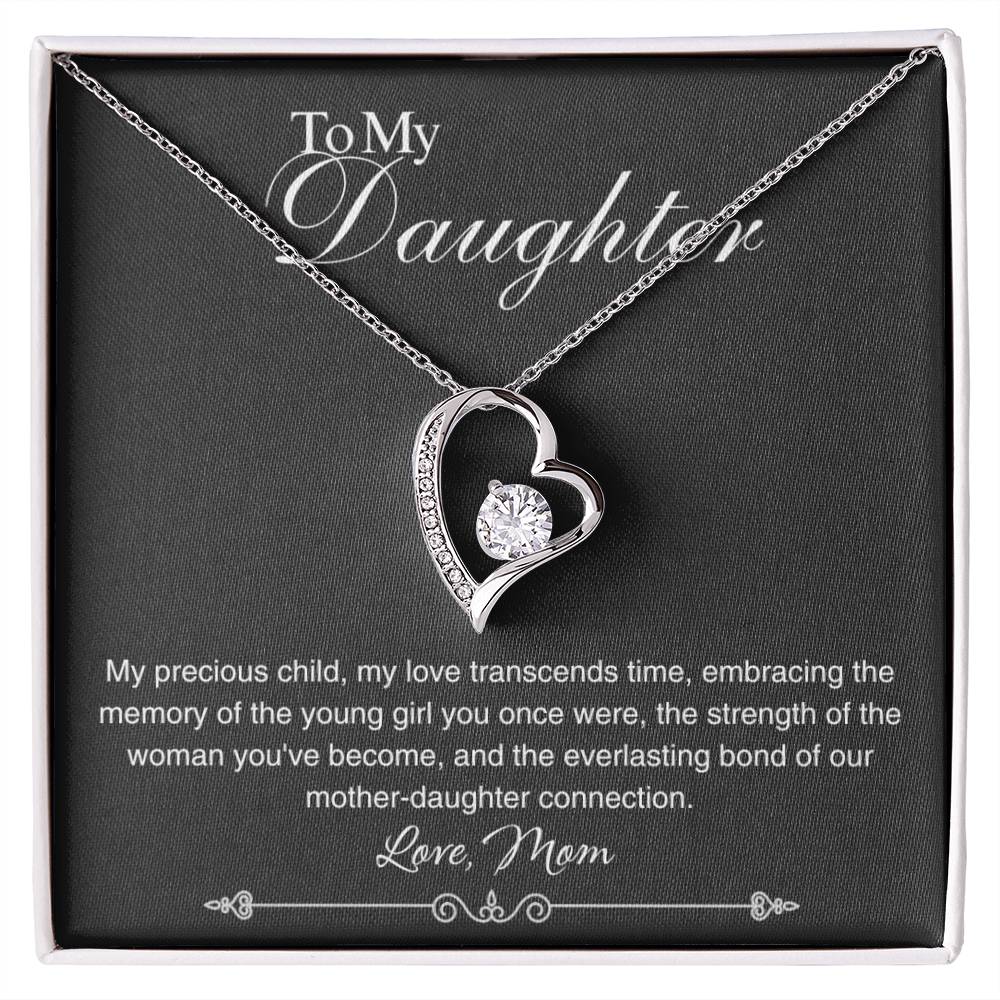 To My Daughter - My Love Transcends Time - Forever Love Necklace