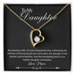 To My Daughter - My Love Transcends Time - Forever Love Necklace