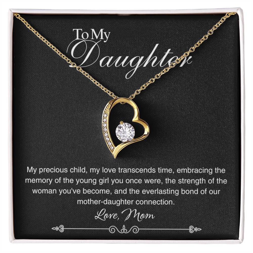 To My Daughter - My Love Transcends Time - Forever Love Necklace