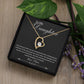 To My Daughter - My Love Transcends Time - Forever Love Necklace