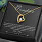 To My Daughter - My Love Transcends Time - Forever Love Necklace